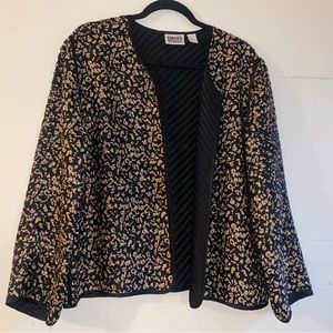 Chico’s Design Silk Woven Jacket size 2